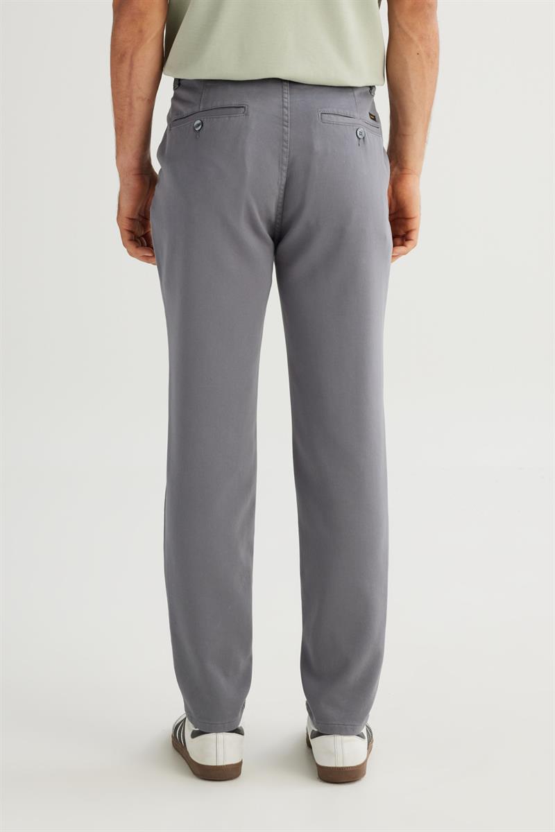 Erkek Örme Chino Pantolon Gray