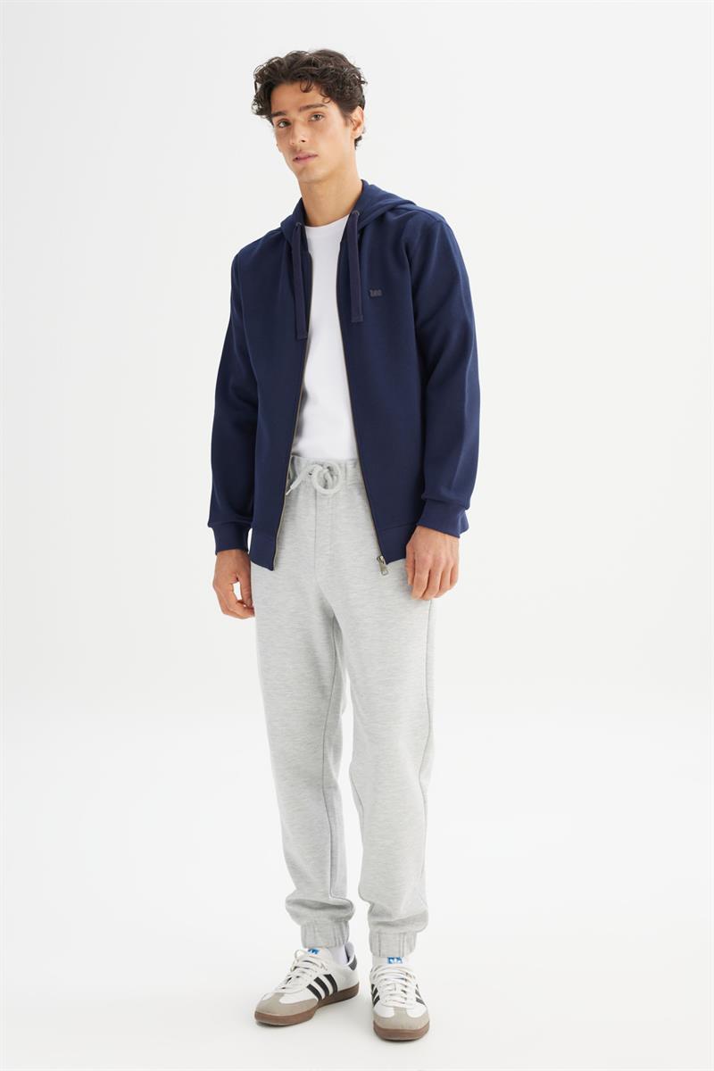 Erkek Pike Interlock Full Zip Sweatshirt DarKNavy