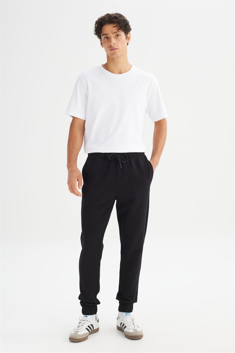 Erkek Pike İnterlock Sweatpant Siyah