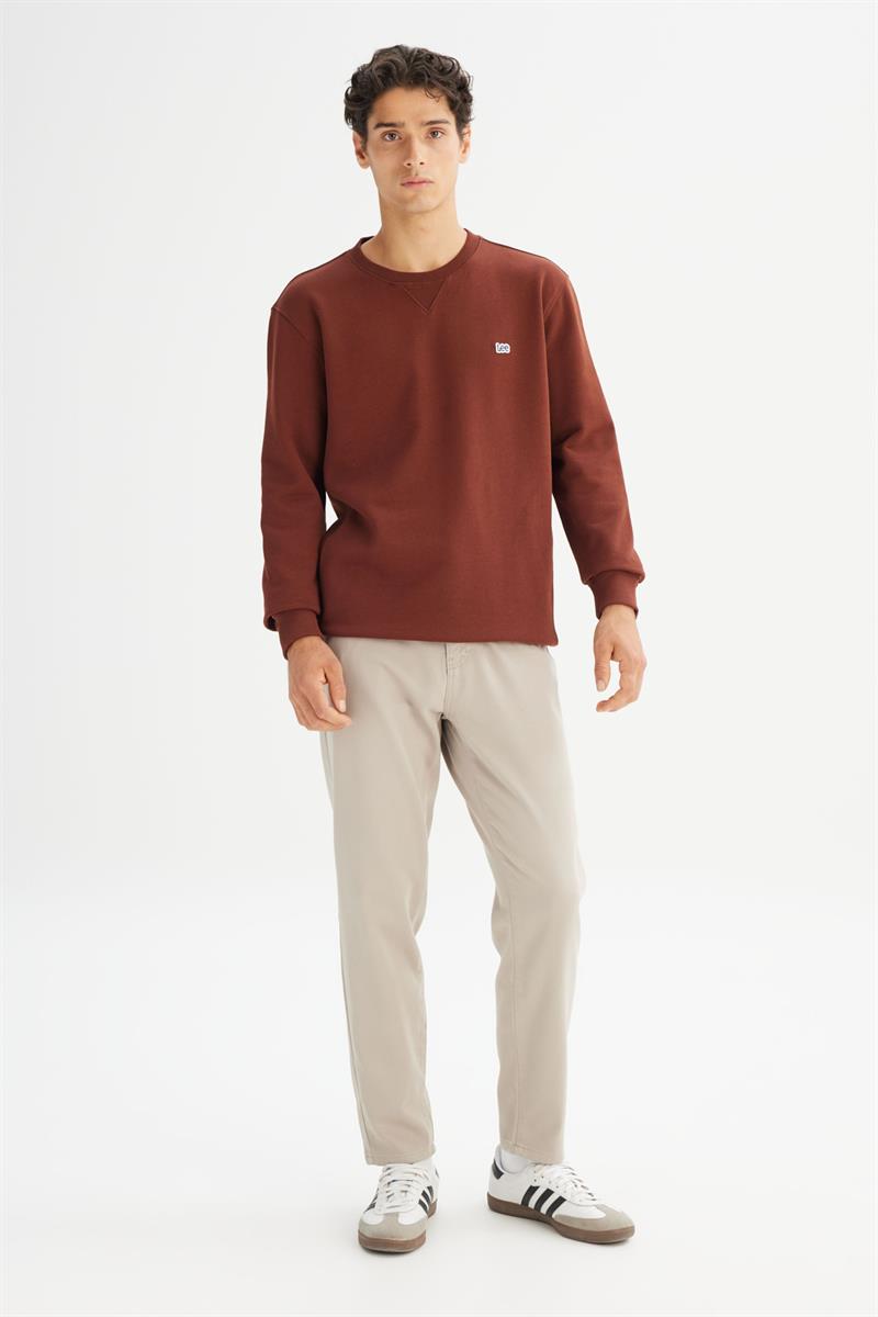 Erkek Small Logo Sweatshirt LuxBrown