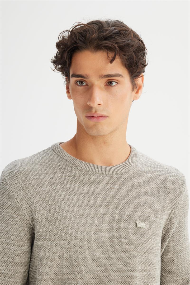 Erkek Triko Kazak Beige