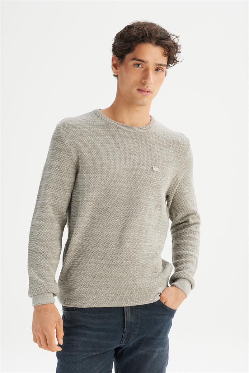 Erkek Triko Kazak Beige