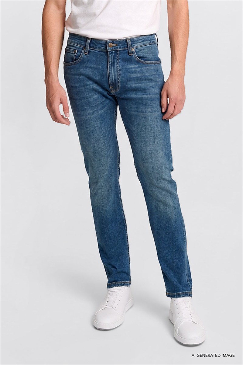 Luke Denim Pantolon MidBlue
