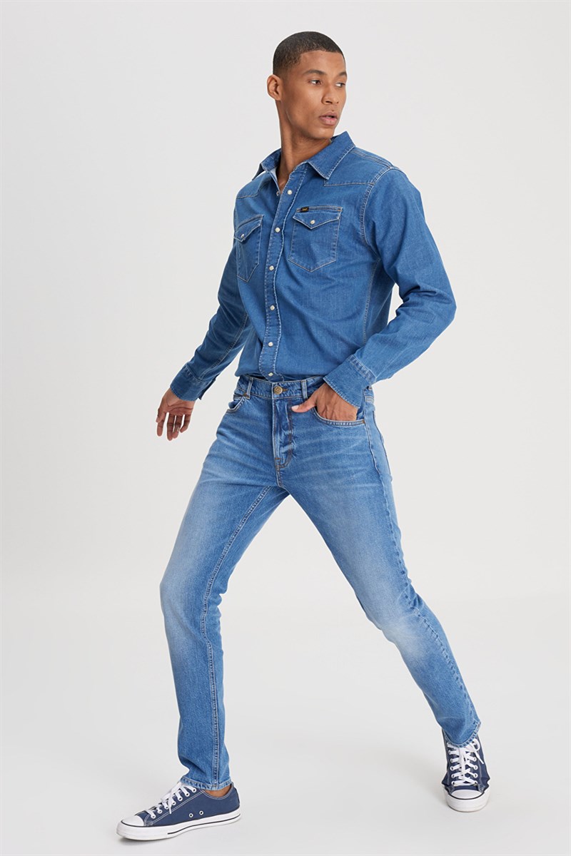 Luke Jean Pantolon Indigo Vintage