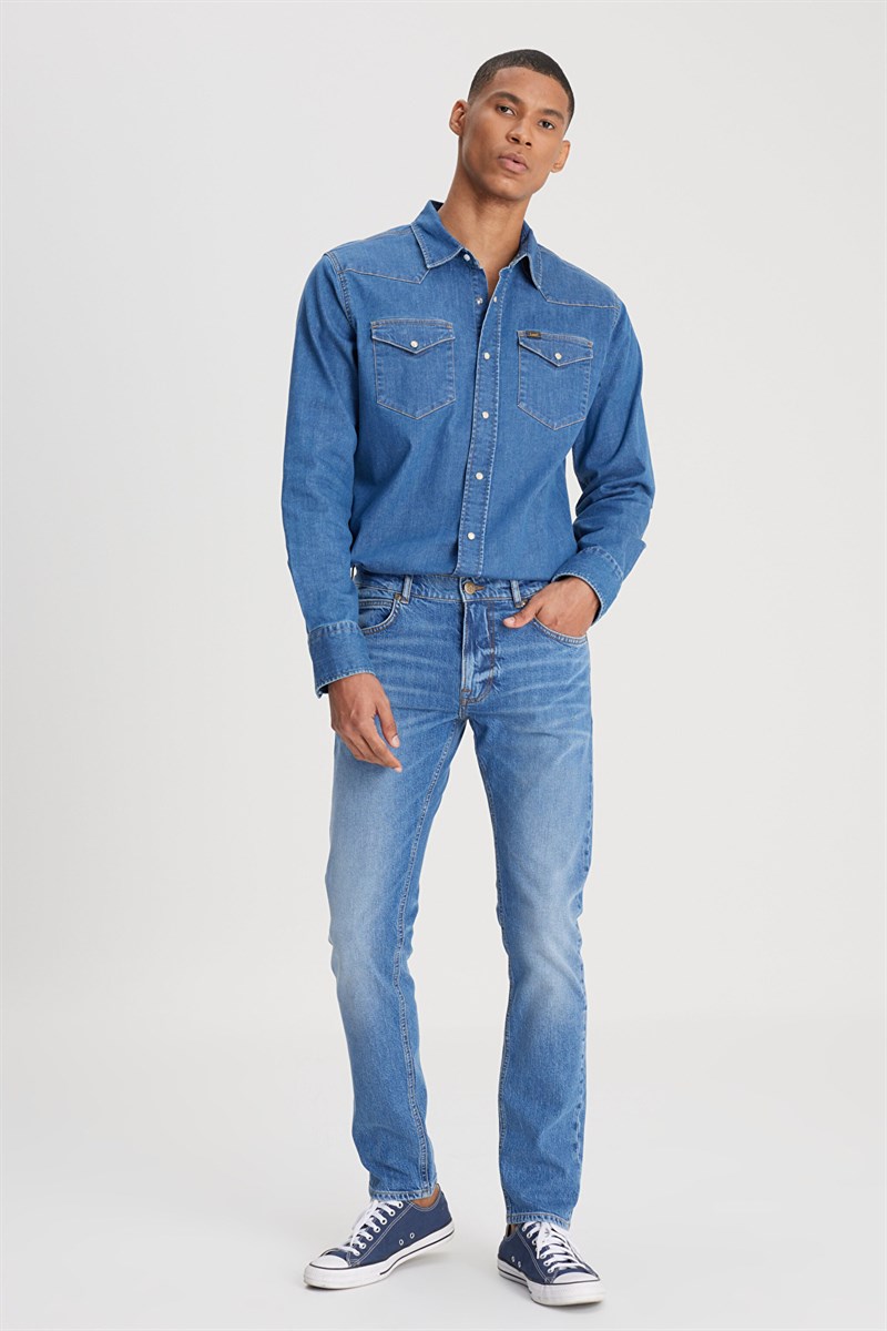 Luke Jean Pantolon Indigo Vintage