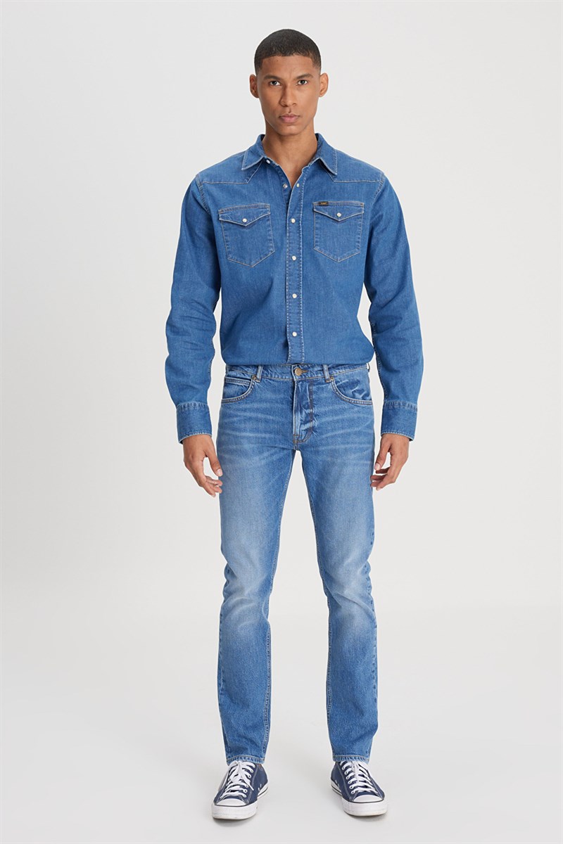 Luke Jean Pantolon Indigo Vintage