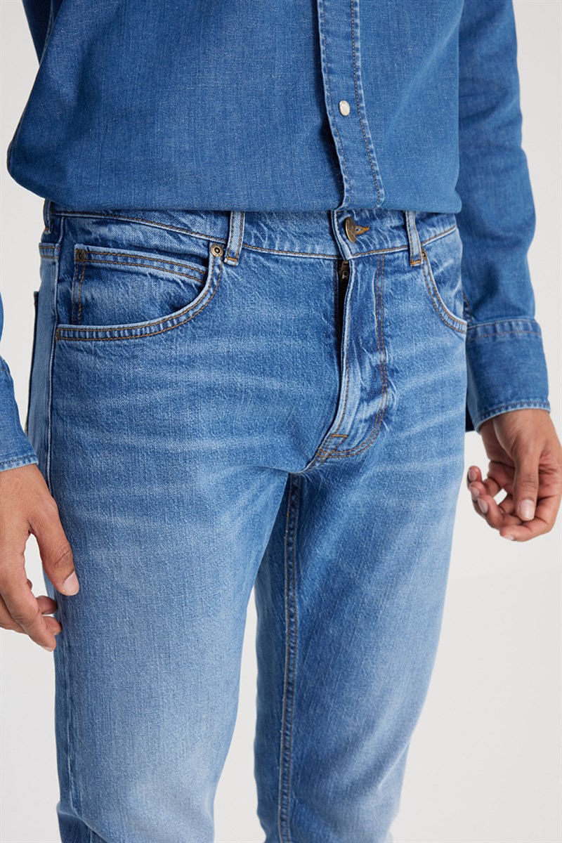 Luke Jean Pantolon Indigo Vintage