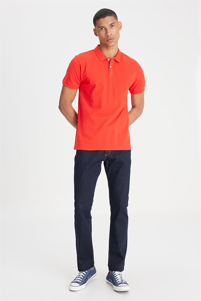 Polo Yaka Tişört Coral