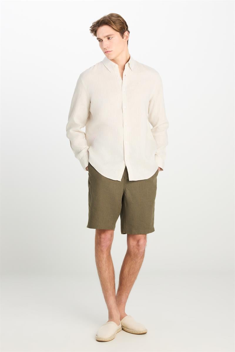Regular Fit Gömlek Beige