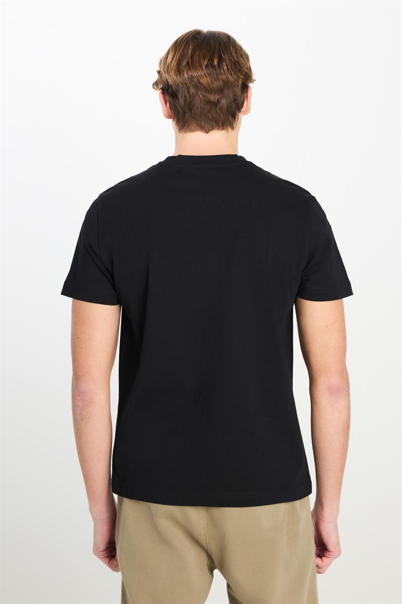 Bisiklet Yaka T-shirt Black