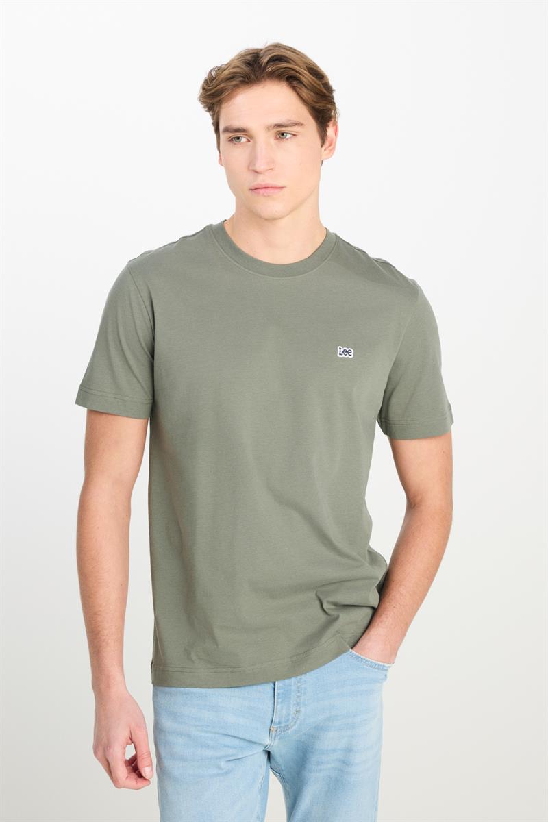 Bisiklet Yaka T-shirt Khaki