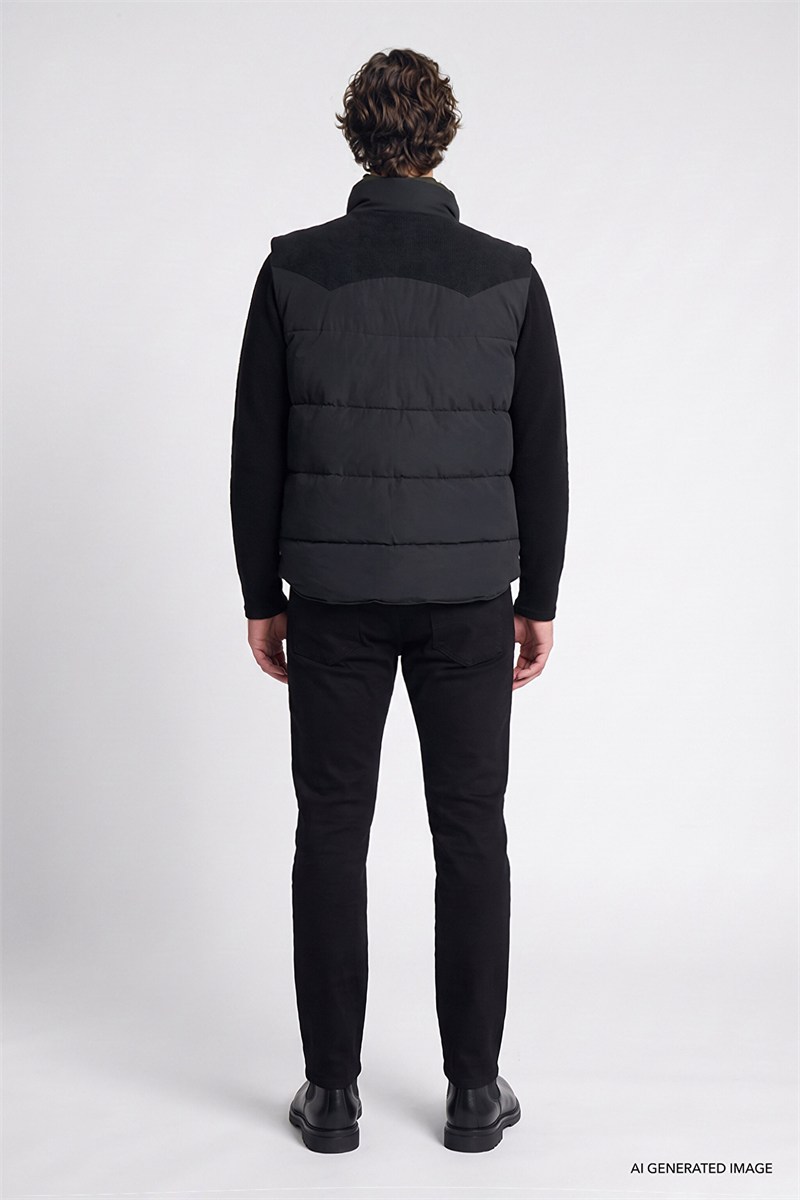 Western Puffer Yelek Black