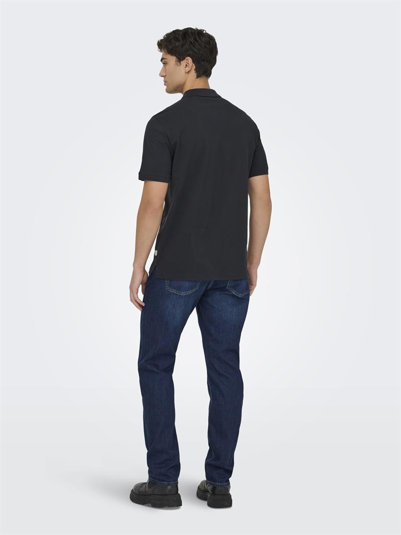 ONSDAWSON REG SS POLO SHIRT VD Jet Black