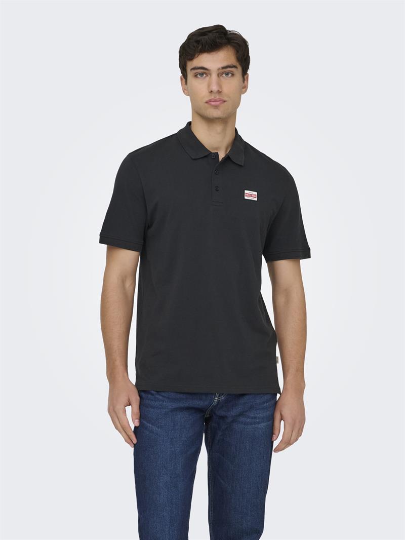 ONSDAWSON REG SS POLO SHIRT VD Jet Black