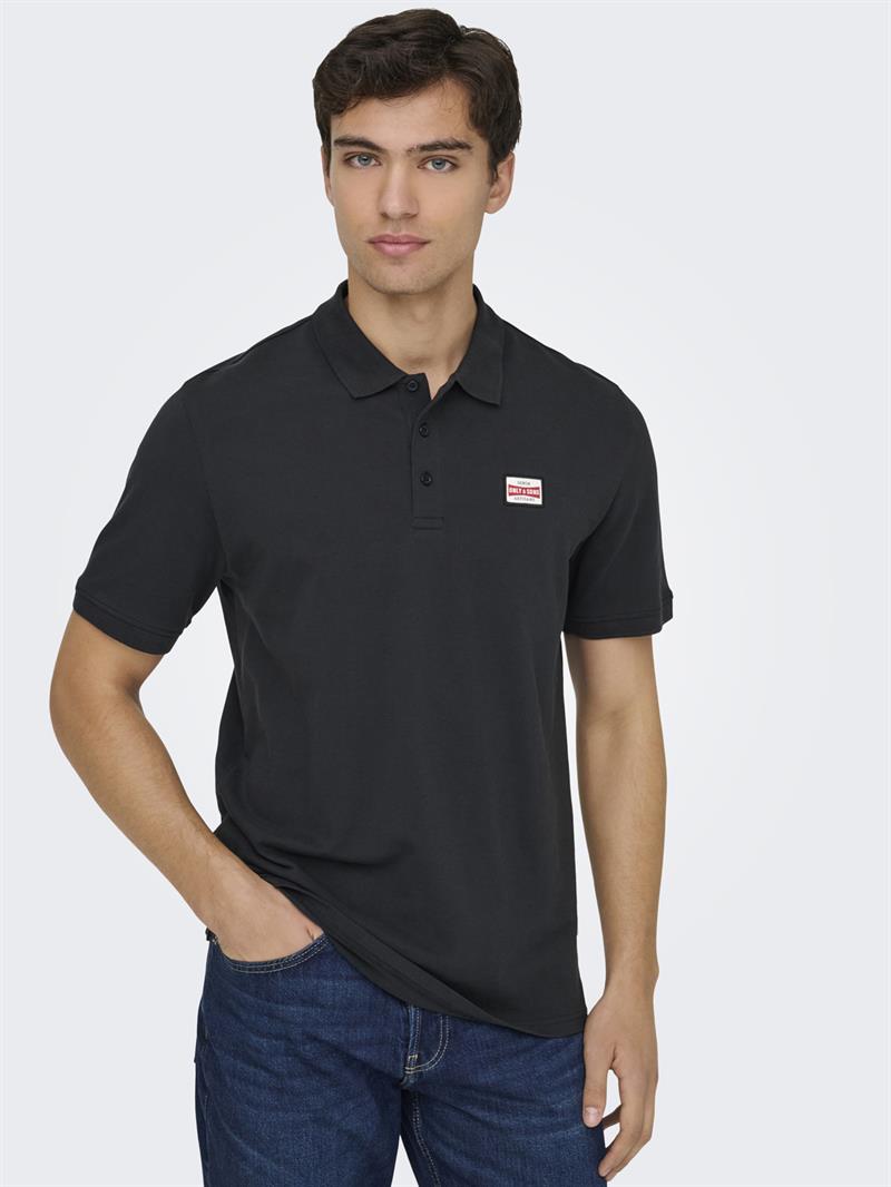 ONSDAWSON REG SS POLO SHIRT VD Jet Black