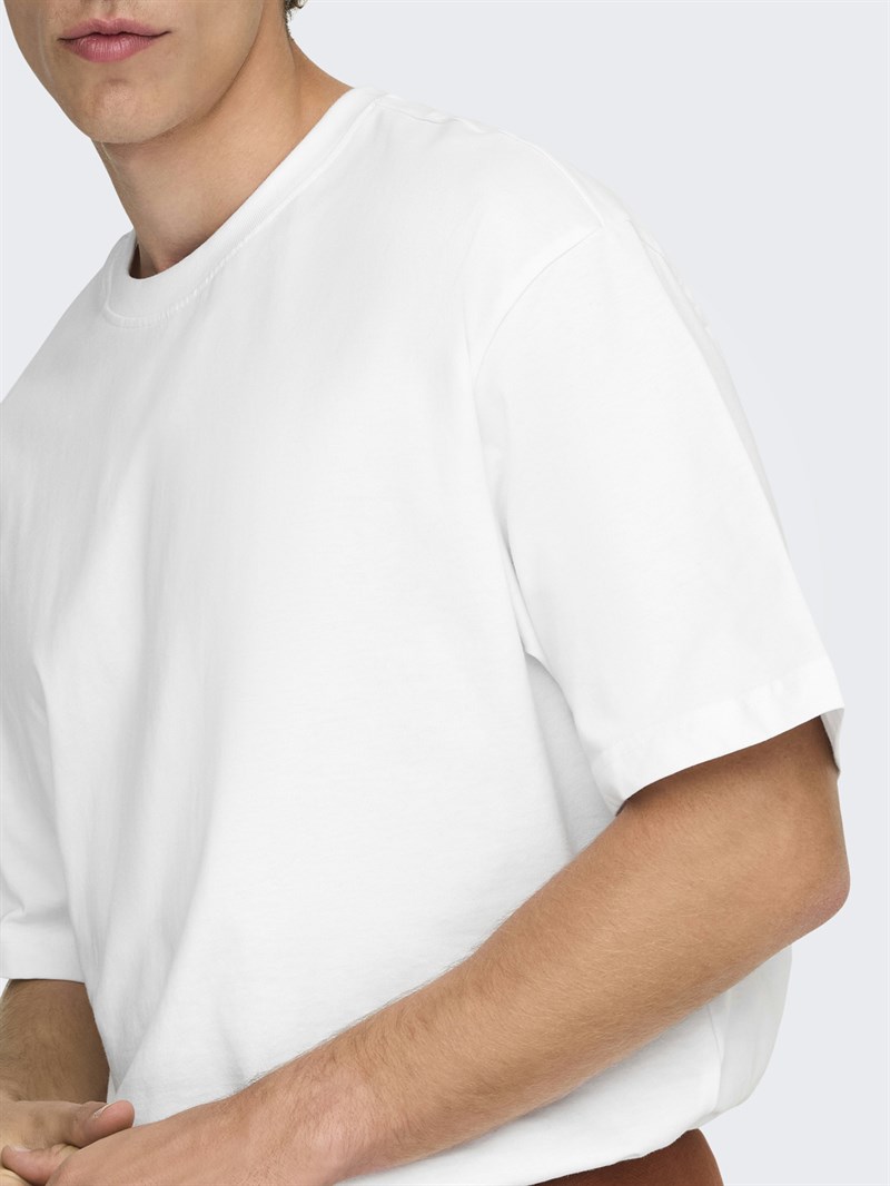 ONSFRED LIFE RLX SS TEE NOOS Bright White