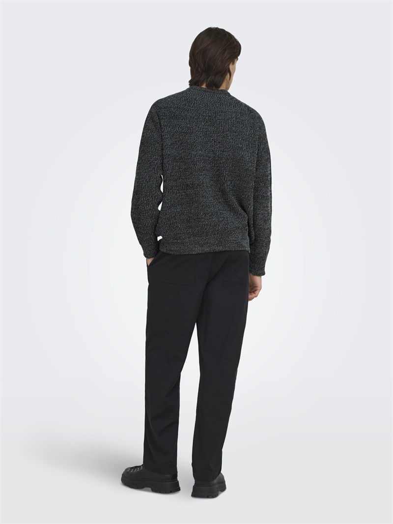 ONSJOIN RLX LS RAGLAN KNIT Black