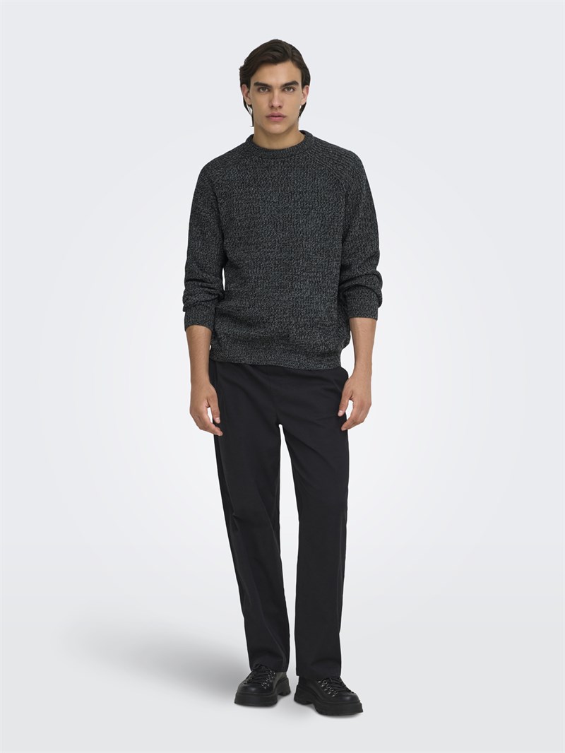 ONSJOIN RLX LS RAGLAN KNIT Black