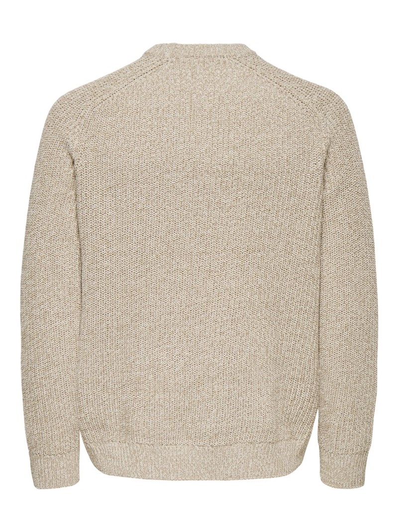 ONSJOIN RLX LS RAGLAN KNIT Silver Lining