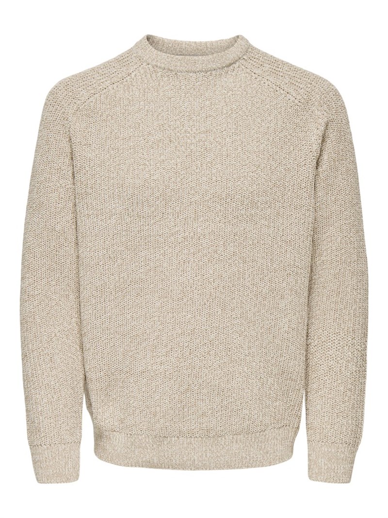 ONSJOIN RLX LS RAGLAN KNIT Silver Lining