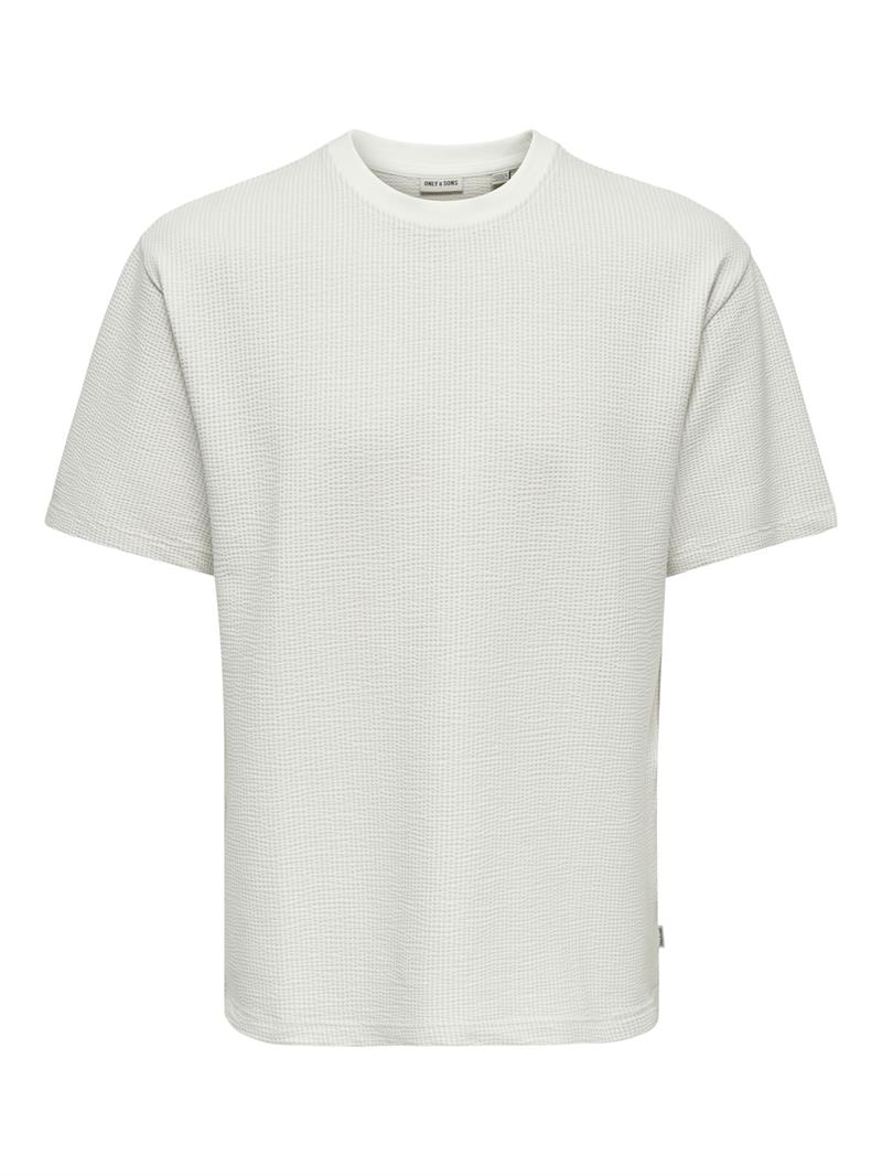 ONSKIAN LIFE RLX SS STRP TEE Egret