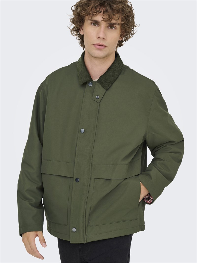 ONSKOSMO PADDED JACKET OTW VD Olive Night