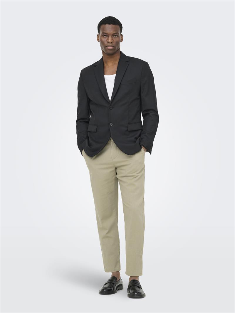 ONSLEO CROP LINEN MIX 0048 PANT Chinchilla