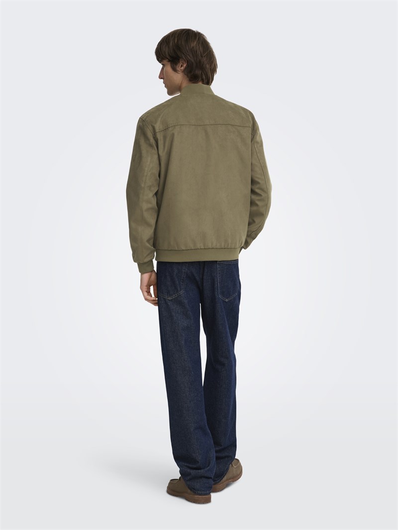 ONSLUCAS FAKE SUEDE BOMBER OTW NOOS Teak