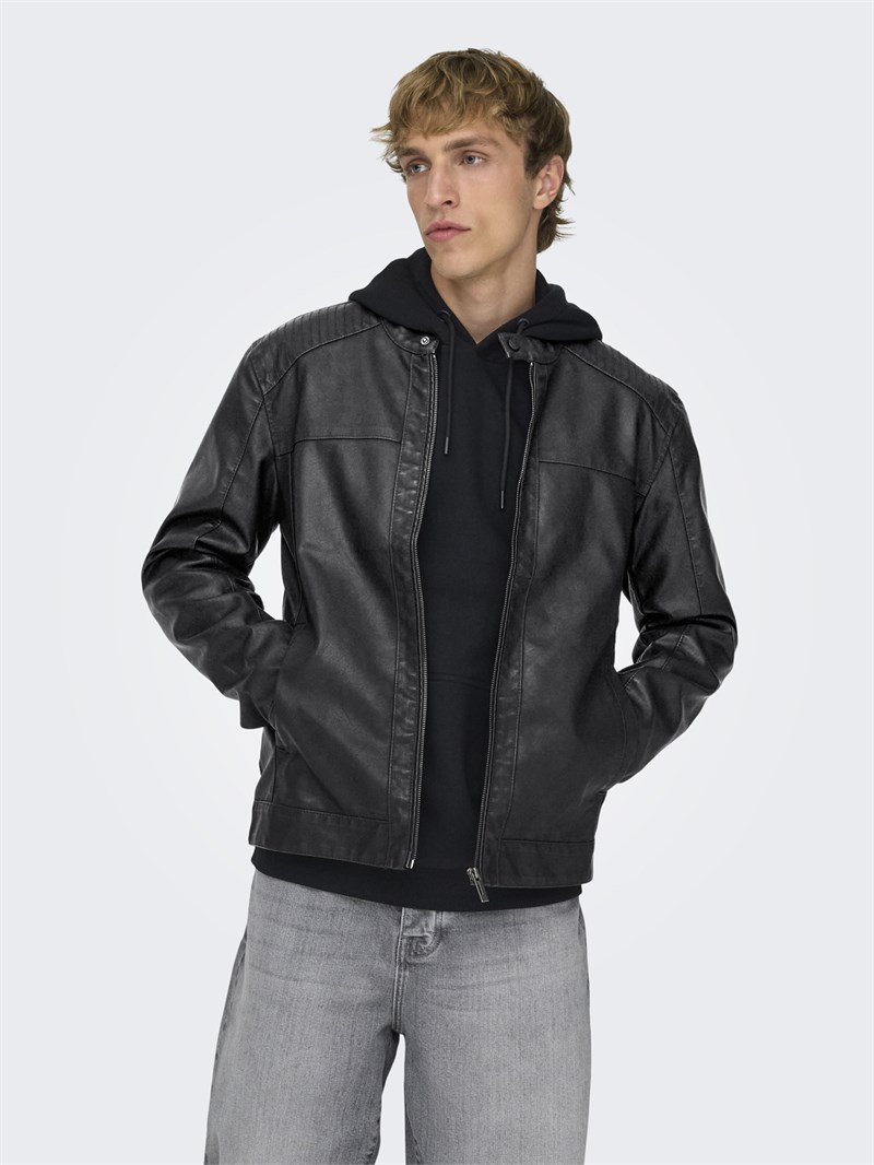 ONSMIKE PU RACER JACKET OTW NOOS Black