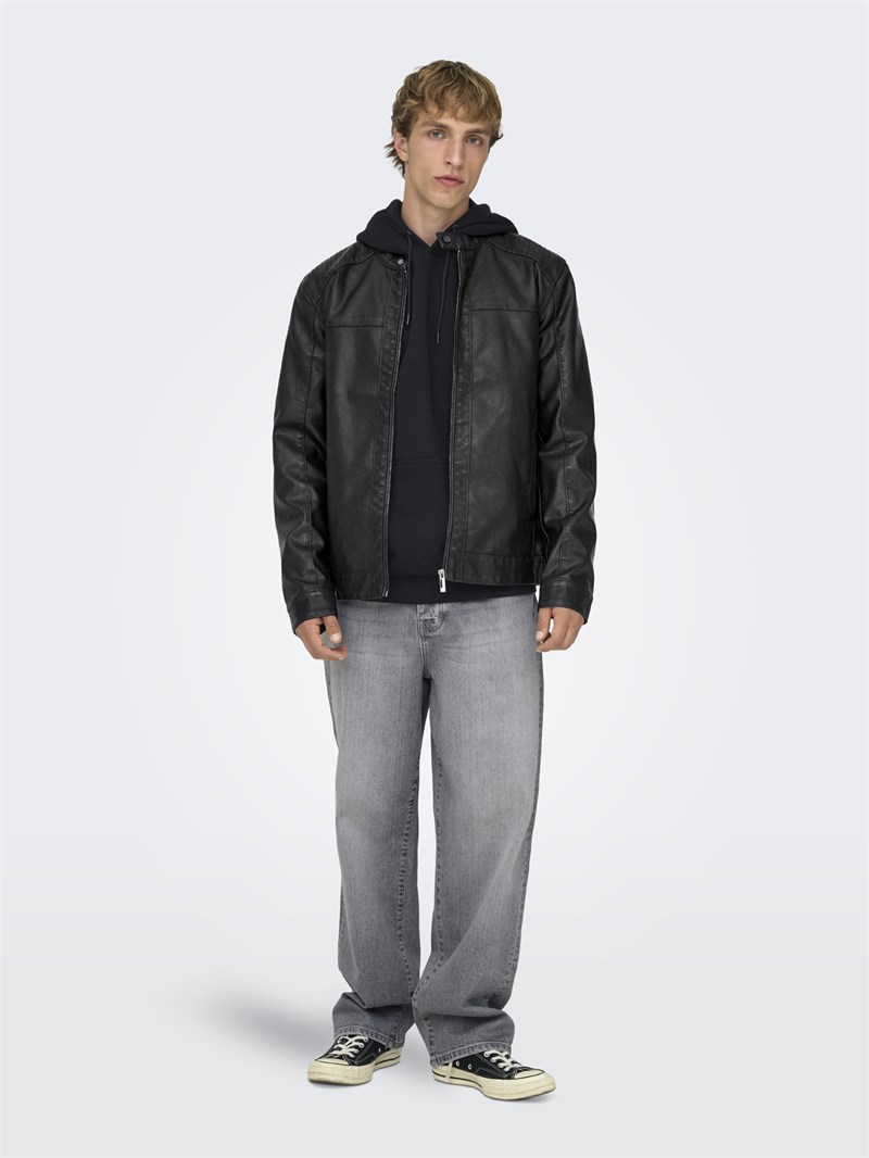 ONSMIKE PU RACER JACKET OTW NOOS Black