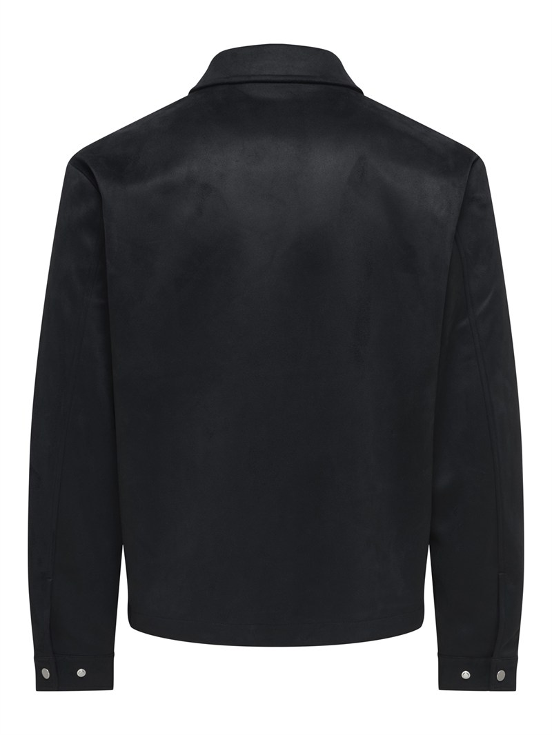 ONSRUBY FAKE SUEDE JACKET OTW VD Black