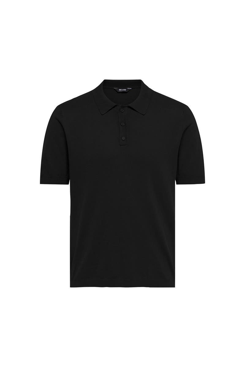 ONSWYLER REG 14 SS POLO KNIT NOOS Black