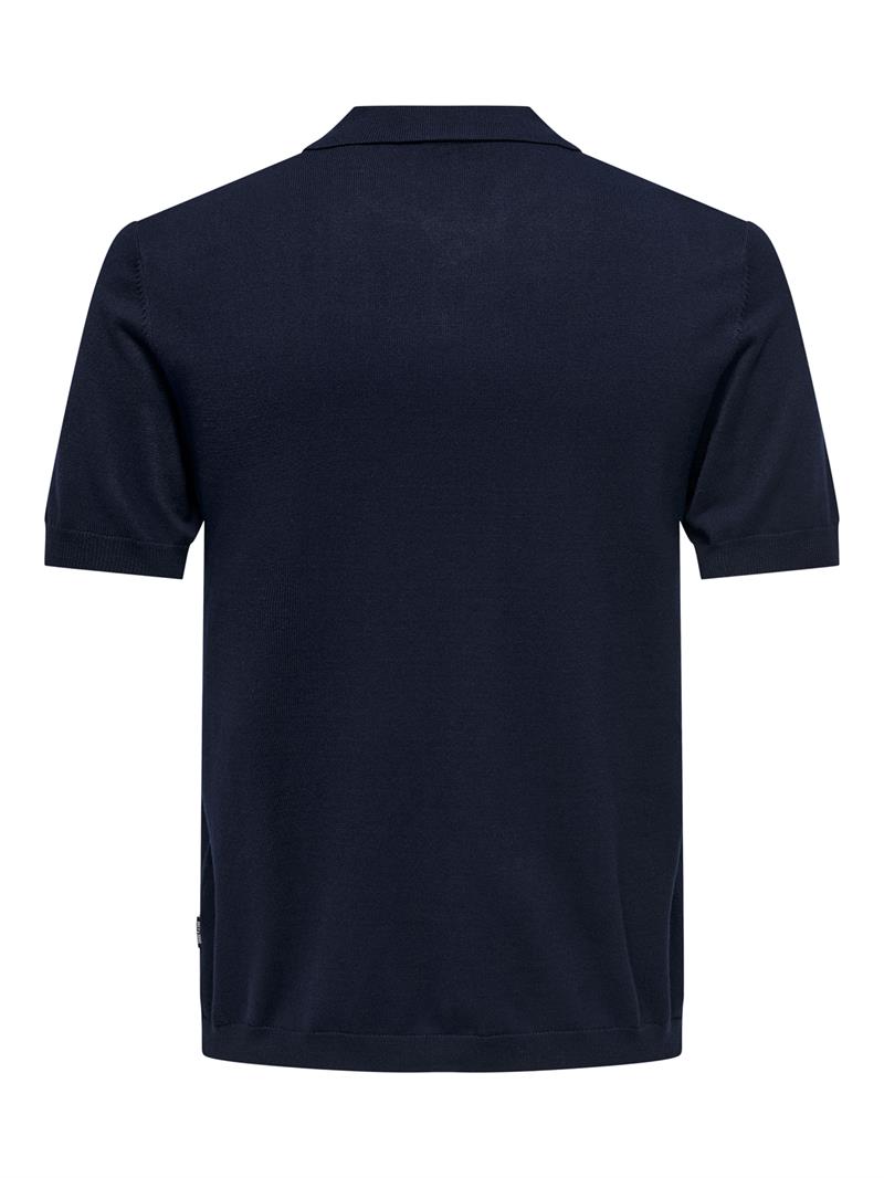 ONSWYLER REG 14 SS POLO KNIT NOOS DARK NAVY