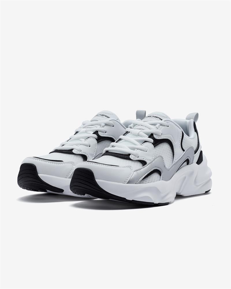Skechers BOBS BAMİNA 2 - TİDES REVİTALİZED Beyaz/Siyah/Gümüş