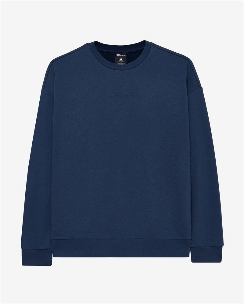 Skechers M Essential Crew Neck Sweatshirt Navy
