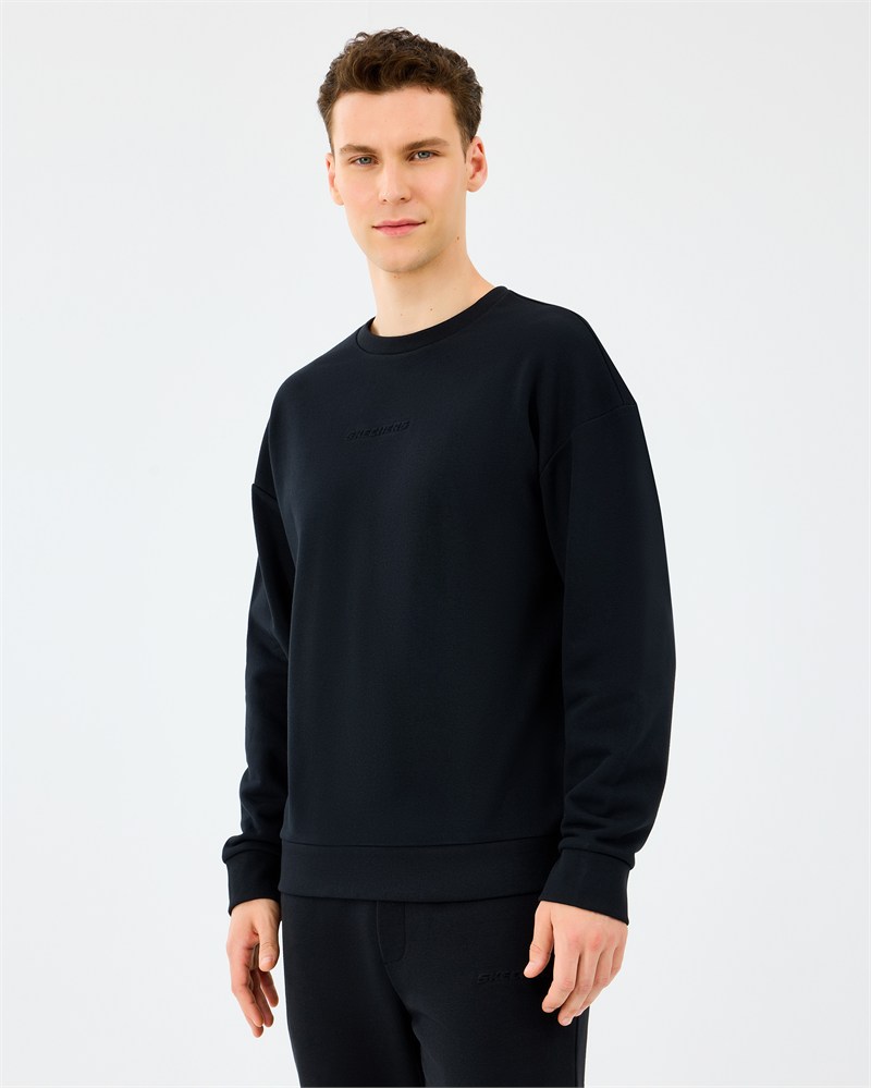 Skechers M Essential Crewneck Sweatshirt Black