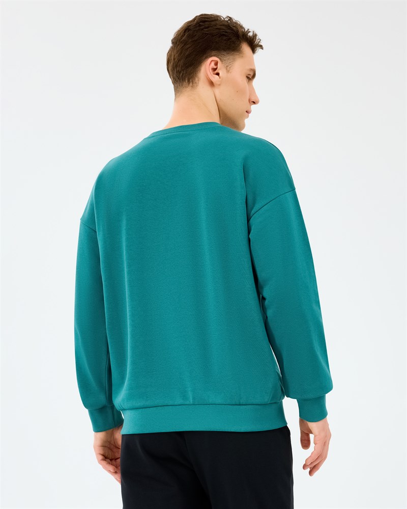 Skechers M Essential Crewneck Sweatshirt Petrol