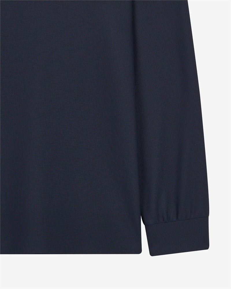Skechers M Long Sleeve Waffle Polo Lacivert