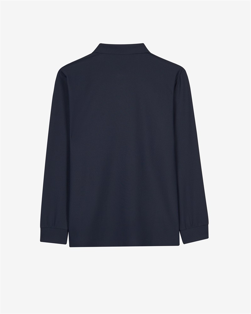 Skechers M Long Sleeve Waffle Polo Lacivert