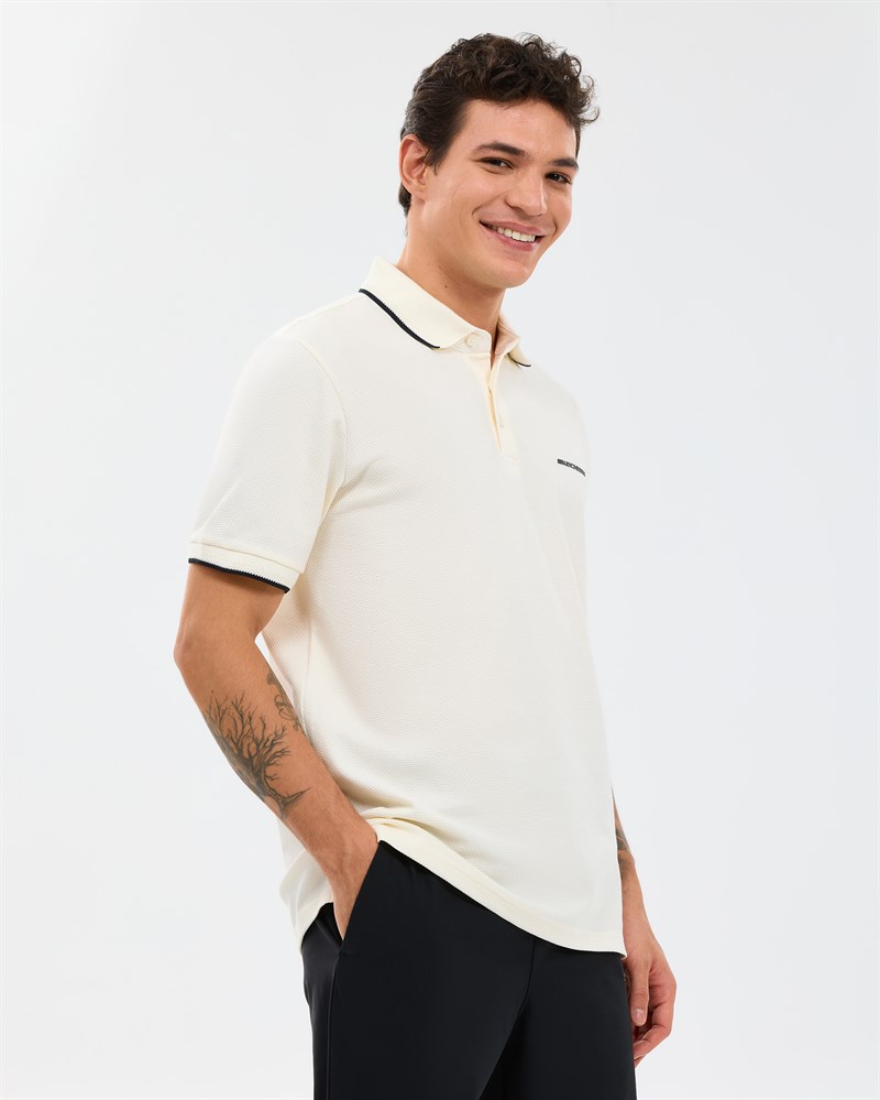 Skechers M Piping Detail polo Polo White