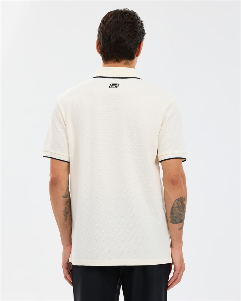 Skechers M Piping Detail polo Polo White