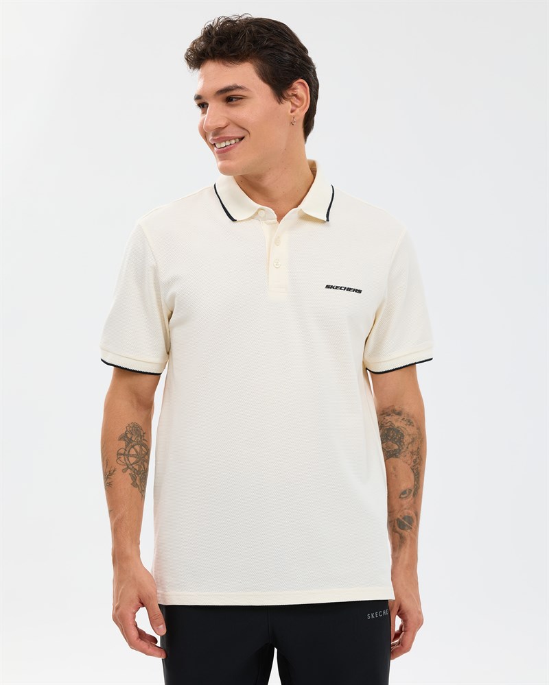 Skechers M Piping Detail polo Polo White