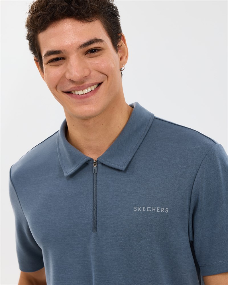 Skechers M Soft Touch Pique Polo Gray