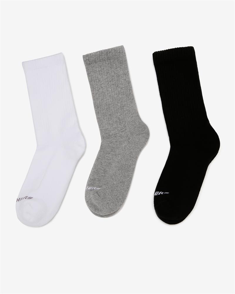 Skechers U Crew Cut Padded 3 Pack Sock Multi