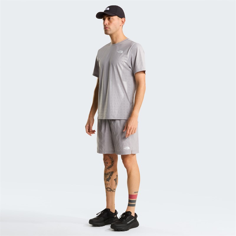 M 24/7 PENTADOME EMBOSSED REG SS TEE GREY