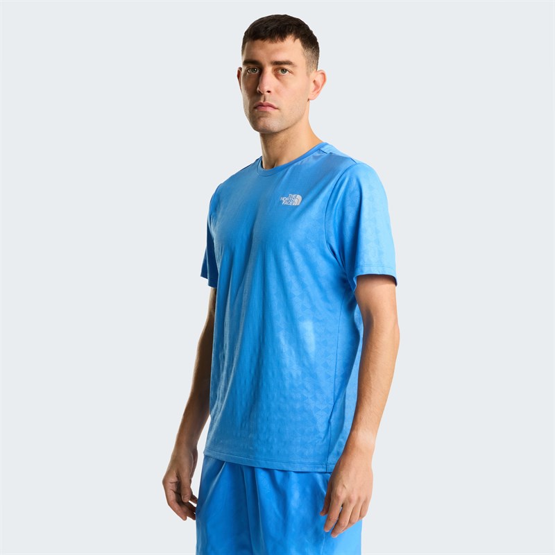 M 24/7 PENTADOME EMBOSSED REG SS TEE Blue