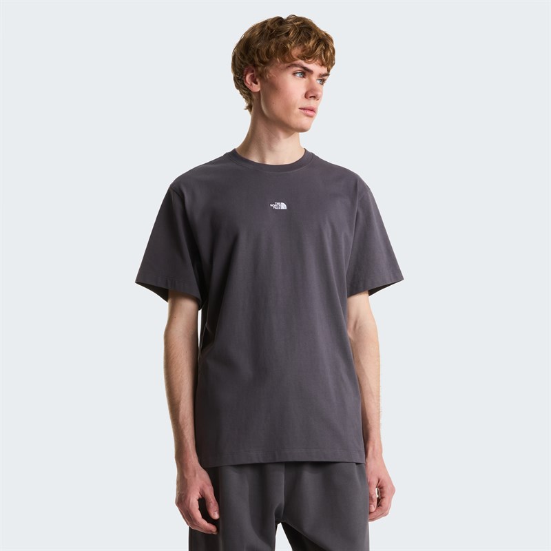 M ESSENTIAL CENTER LOGO RELAXED SHORT SL GREY