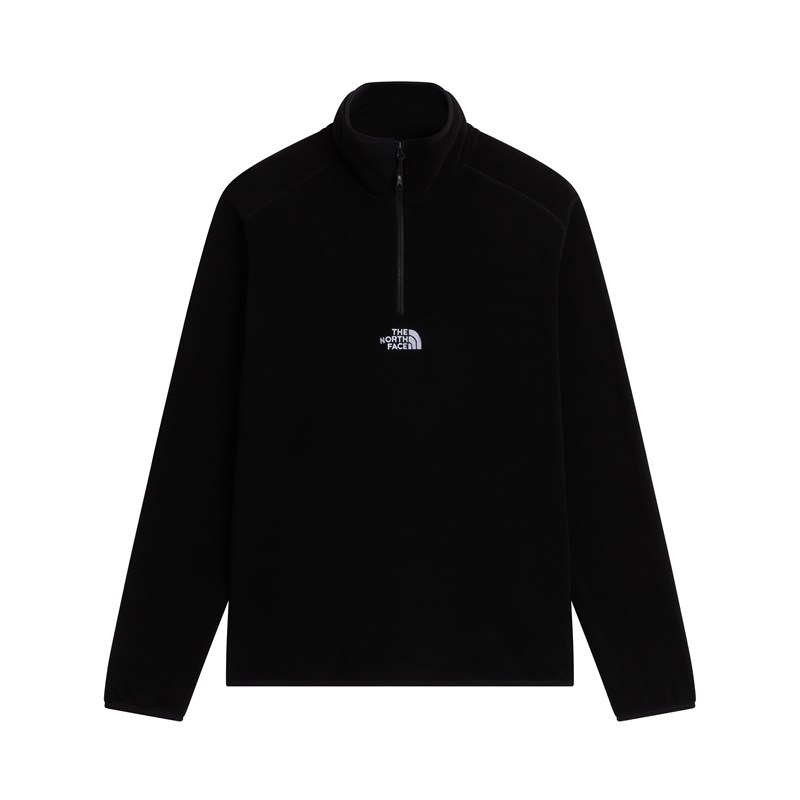 M GLACIER 1/4 ZIP - EMBROIDERED LOGO Black
