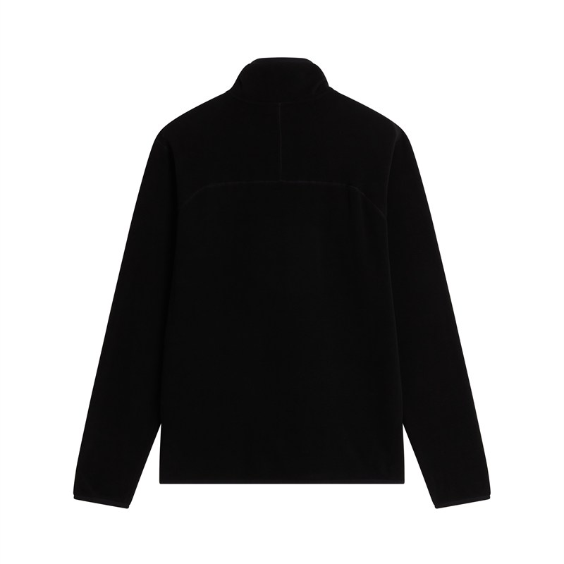 M GLACIER 1/4 ZIP - EMBROIDERED LOGO Black