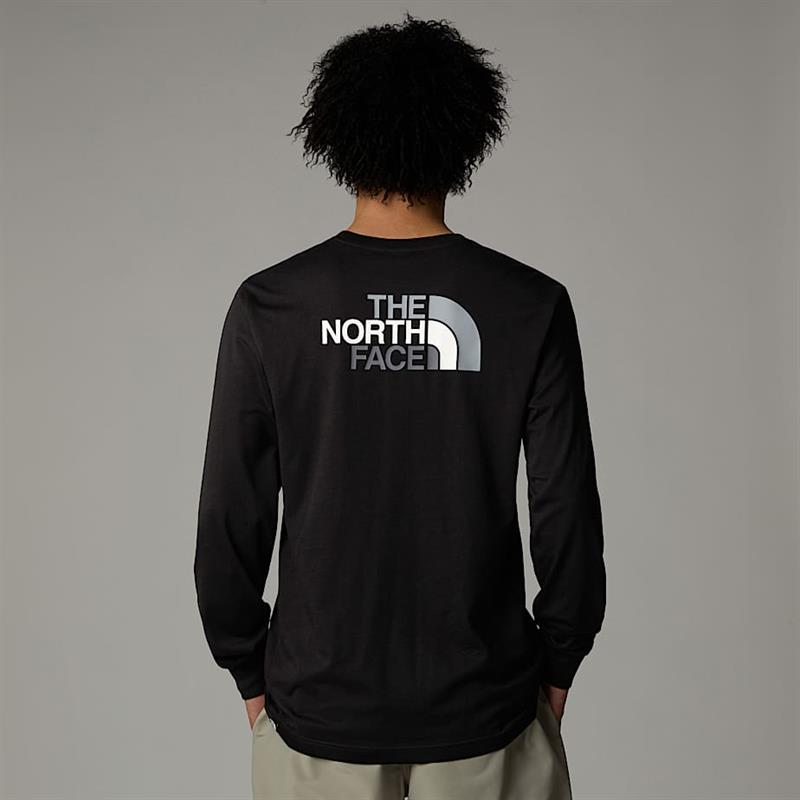 M L/S EASY TEE Black